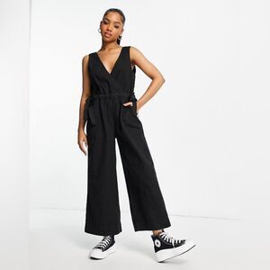 ASOS Black Sleeveless Jumpsuit